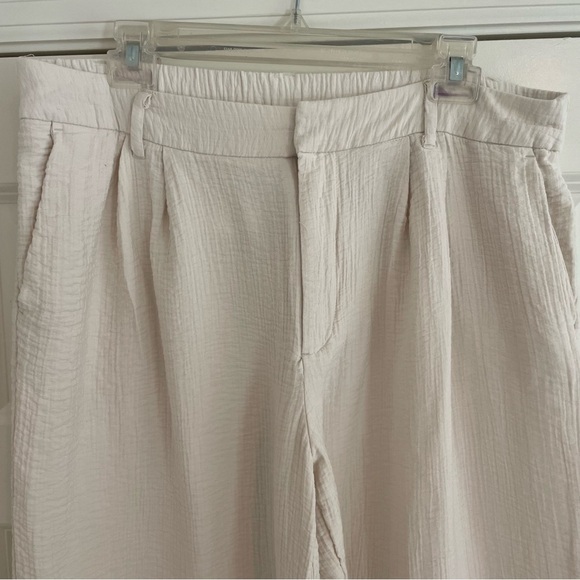 EUC A New Day Wide Leg Cream Elastic Trouser pants Sz 14 - Picture 2 of 6